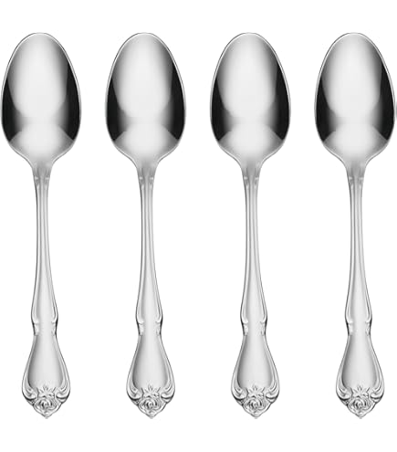 Oneida Dover 2766004E Lot De 4 Cuillères à Café Fines