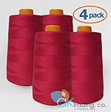 AK-Trading 4-Pack RED Serger Cone Thread