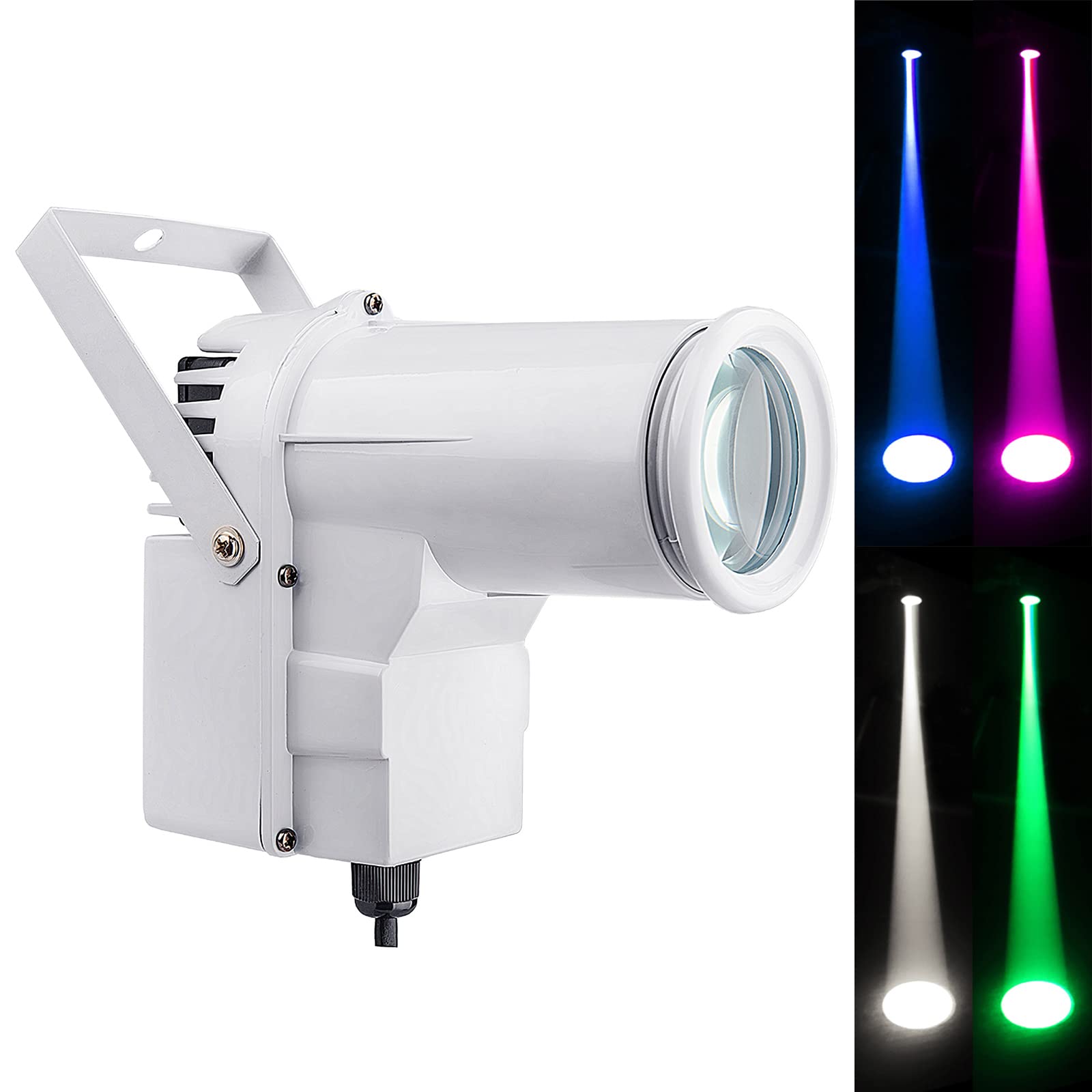 Mirror Ball Spotlight, 12W Spotlight Disco Ball, LED Pin Light for Mirror Ball, Disco Ball Light for Live House or Party (RGBW 4 Colour).