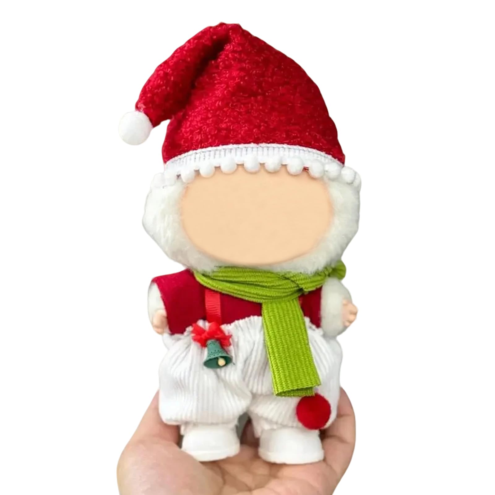 Photo 1 of 17cm Doll Christmas Clothes Compatable with Labubu(NO Doll), Cute Dolls Outfit Accessories, Small Kawaii Clothes Set for Dolls, Gift for Women and Girls(Style 2)