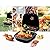 Portable Foldable Tabletop Charcoal BBQ Grill with four Foldable legs and a warming rack for camping ,hiking, picnic