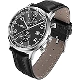 CADISEN Homage Men's Quartz Watches Japan Movement Leather Band Waterproof Sport Chronograph Watch