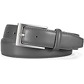 WHIPPY Men's Casual Leather Belt Fashion Leather Dress Belt Classic Every Day Jeans Belt for Men Work Business