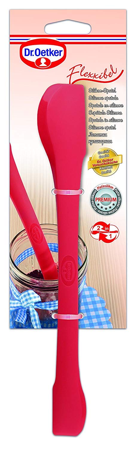 Dr.Oetker Spatula Flexxibel of Silicone 27 cm in red, 27 x 4 x 2 cm