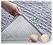 Vivaglory 35½ x 23¾inch Large Washable Cat Litter Mat,3D Design Microfiber Litter Trap Mat, Soft on Sensitive Paws,Ultra Absorbent and Waterproof, Grey