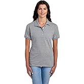 Jerzees Womens Women's Short Sleeve Polo Shirts, Cotton Blend, Moisture Wicking, Sizes S-2xl