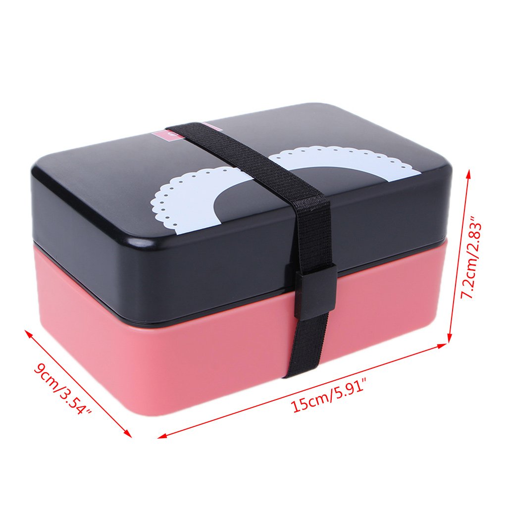 Runrain - Mini Caja de Almacenamiento portátil de 2 Capas ...