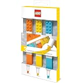 IQ LEGO Stationery Highlighter 3 Pack (51685) | 1 each: Yellow, Orange, Blue
