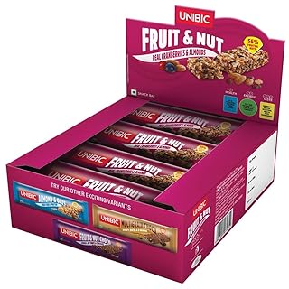 Unibic Snack Bar Fruit &amp; Nut, 12 x 30 g