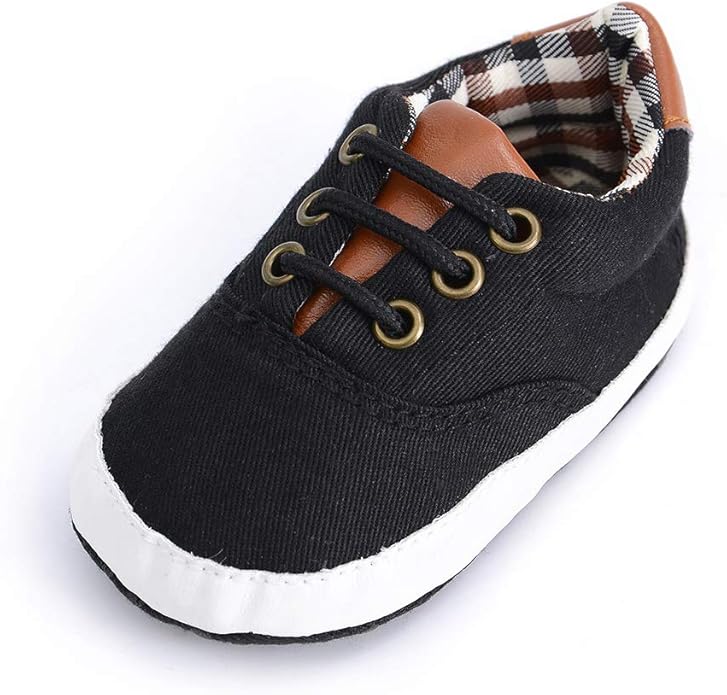 white canvas baby shoes