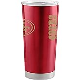 Team Fan Apparel NFL 20oz Gameday Stainless Steel Tumbler, Insulated For Hot & Cold, Slider Lid, On-The-Go Travel, Officially Licensed (San Francisco 49ers - Cardinal)