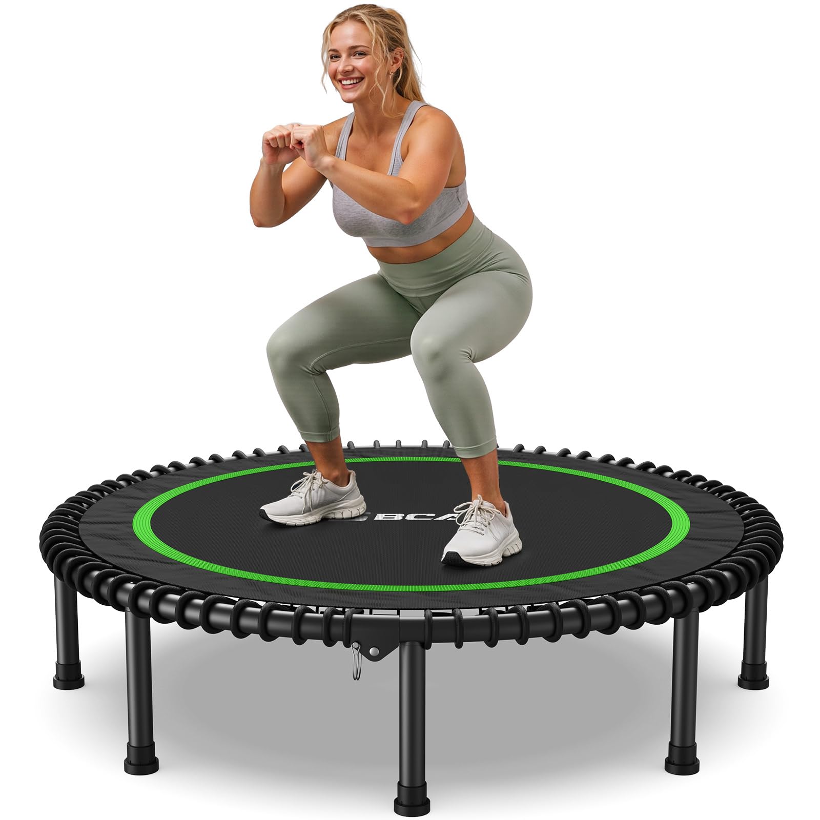 BCAN 48" Adult Fitness Trampoline with Durable