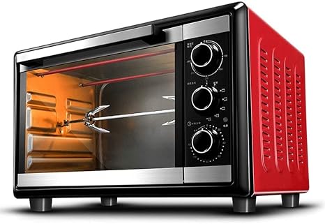 Amazon Co Jp Tghosts オーブン ミニ30lオーブン1500w家庭用三層グリル全自動フォーク焼きピザの温度調節可能な0から250 および120分タイマー ホーム キッチン