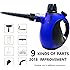 Midas Multi-Purpose Big Capacity Handheld Pressurized Steam Cleaner with 9-Piece Accessories for Stain Removal, Carpets, Curtains, Bed Bug Control, Car Seats