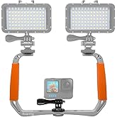 Suptig Dive Rig, Action Camera Rig, Compatible with GoPro Hero 13, 12, 11, 10, 9, 8, 7, 6, 5, 4, 3, 2, GoPro Max2, DJI Osmo, 