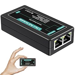 VIMIN 2-Port Gigabit PoE Extender, 1 in 2 Out