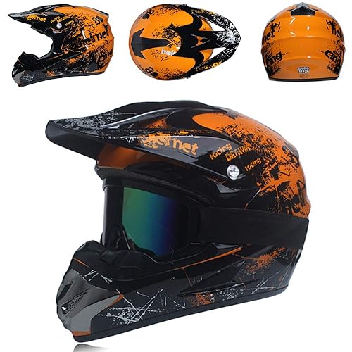 TRIPERSON Dirt Bike Off-Road Motocross ATV Motorcycle Helmet for