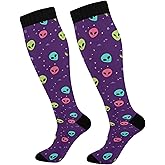 Wusikd Cute Penguin Compression Socks for Women and Men Circulation Long Socks for Athletic Running 1