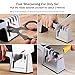 Kitchen Knife Sharpener, Professional Chef Kitchen Sharpener 4-in-1 Knife and Scissor Sharpening Kit with Non-slip Base and Ergonomic Design for Dull Knives and Scissors, Fast and Easy(Silver)