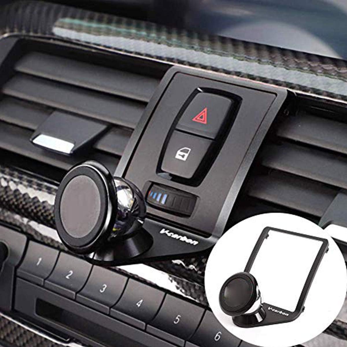 Amazon Com For Bmw 4 Series 3 Series M4 F F80 F36 F35 F34 F33 F32 F31 F30 F22 F23 13 19 Car Accessories Alumium Alloy Mobile Phone Holder Trim Black