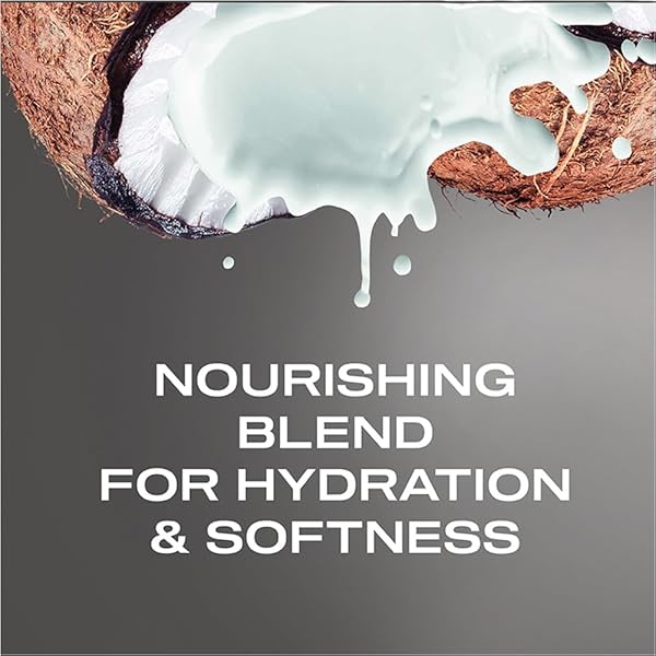 OGX NOURISHING + COCONUT MILK CONDITIONER, HYDRATING & RESTORING CONDITIONER MOISTURIZES FOR SOFT HAIR AFTER THE FIRST USE, PARABENS-FREE, SULFATE-FREE SURFACTANTS, 13 FL. OZ