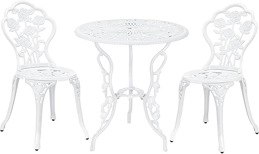 Amazon Com Patio Premier 217004 3pc Outdoor Rose Garden Bistro