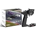 havcybin 1:76 Turbo Racing Scale RC Sport Car, Table Racing Remote Control Mini Model Car Full Proportional RTR Kit Toys (C74-black)