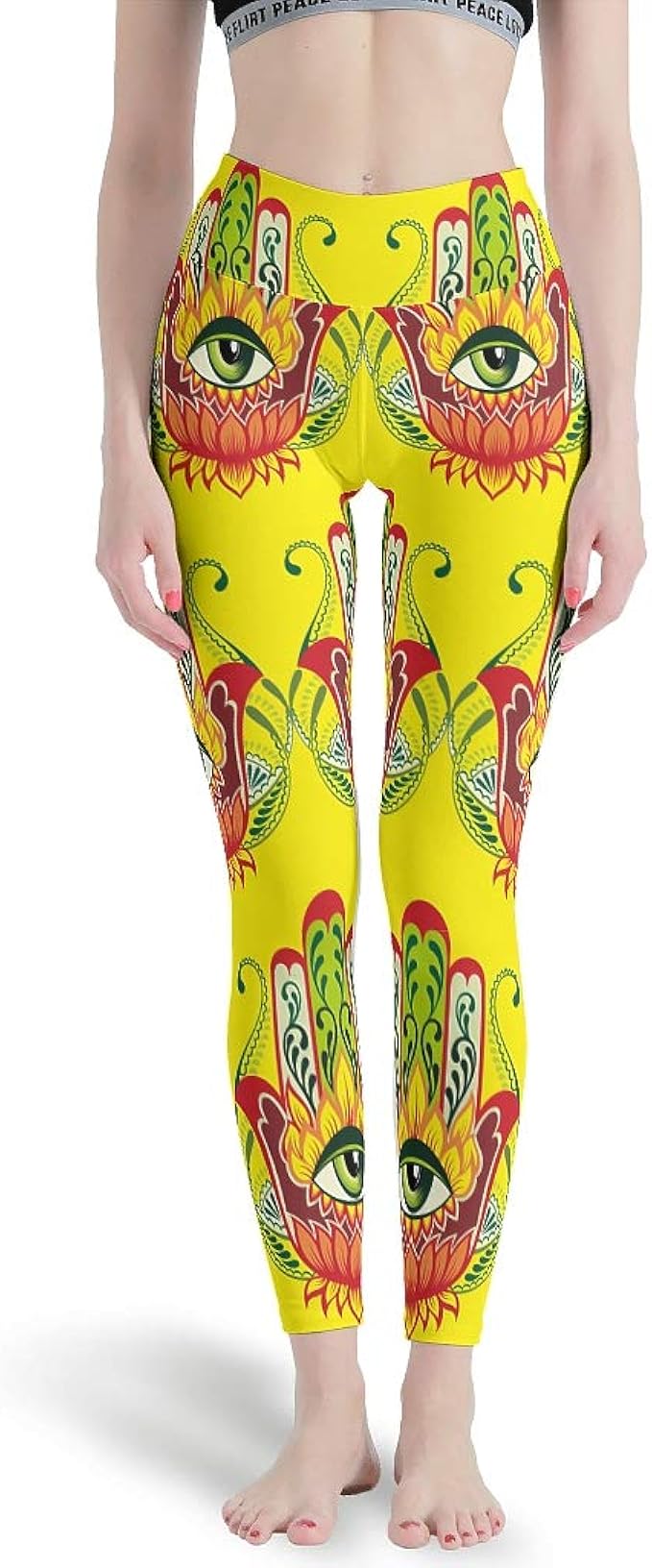 yellow workout outfit