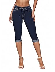 Hybrid & Company Women's Stretchy Slim Fit Denim