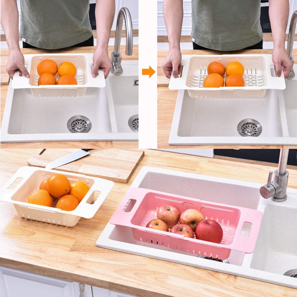 Buy J K CREATION Plastic Over Sink Drain Basket for Dish Drainer, Sink