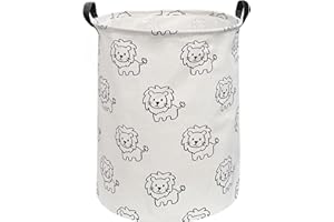 ESSME Baby Hamper,Nursery Laundry Basket,Lion Storage Basket,Toy bin for Boys, Gift Baskets,Room Decor,Home Organizer (Lions)