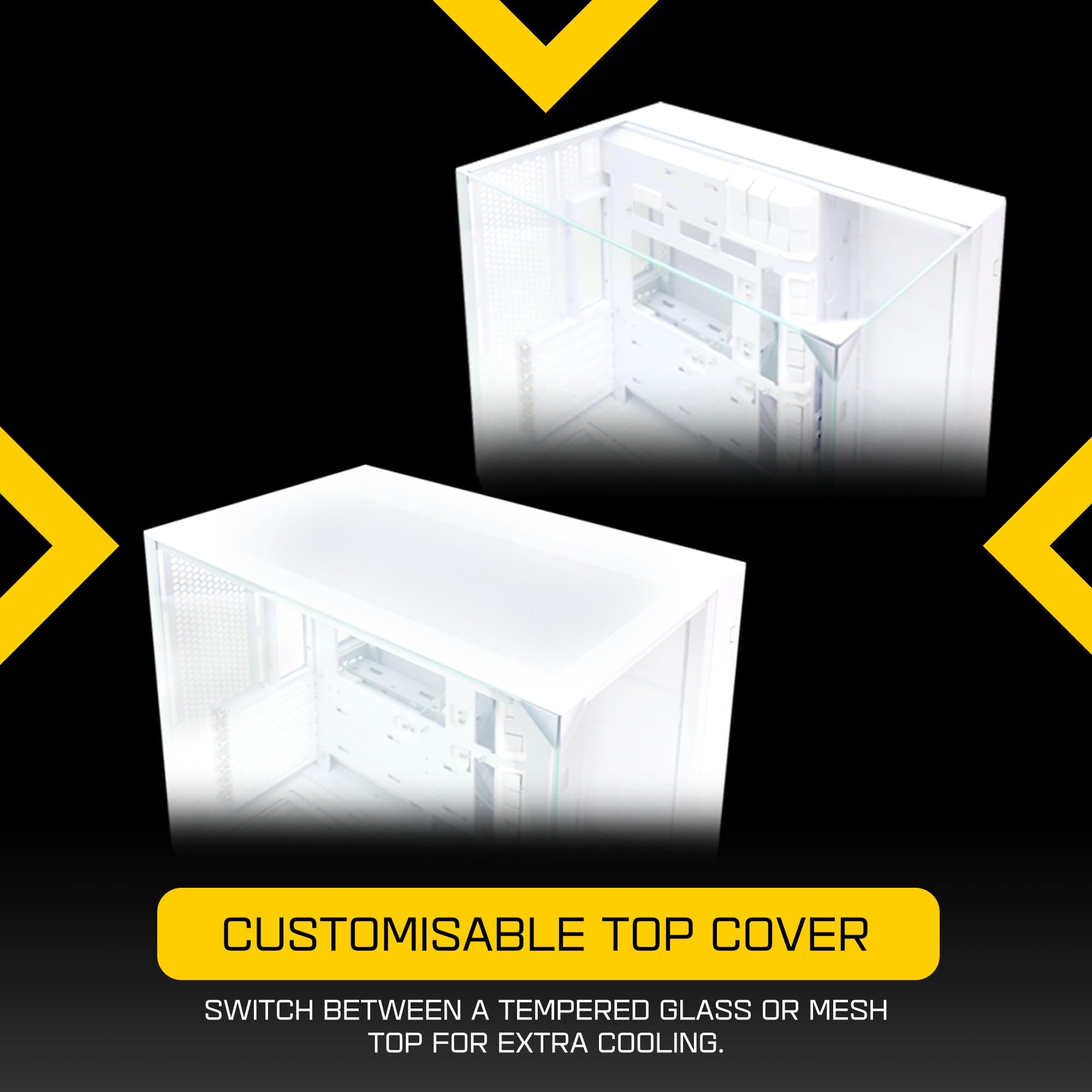 Lian Li O11 Vision Compact Atx Mid-Tower Gaming Pc Case - Aluminium &Amp; Tempered Glass Black Pc Case - View 7