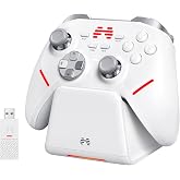 BEITONG KP20 Wireless Game Controller with TMR Joysticks, 1000Hz, Hall Effect Triggers, Multi-Platform for PC/Switch/Steam/iOS/Android, Charging Dock Included