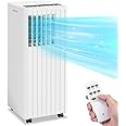 Takywep 8,0000BTU Portable Air Conditioners, 3 in 1 Portable AC Unit with Remote Control, Portable Cooling Up to 350 sq.ft, with Dehumidifier, Fan, Cool, 24-Hour Timer, Portable AC for Indoor, Bedroom