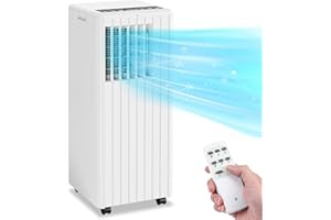 Takywep 8,0000BTU Portable Air Conditioners, 3 in 1 Portable AC Unit with Remote Control, Portable Cooling Up to 350 sq.ft, with Dehumidifier, Fan, Cool, 24-Hour Timer, Portable AC for Indoor, Bedroom