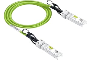 10GTEK [Green] Colored 10G SFP+ DAC Cable - Twinax SFP Cable for Ubiquiti UniFi Devices, 0.5-Meter(1.6ft)