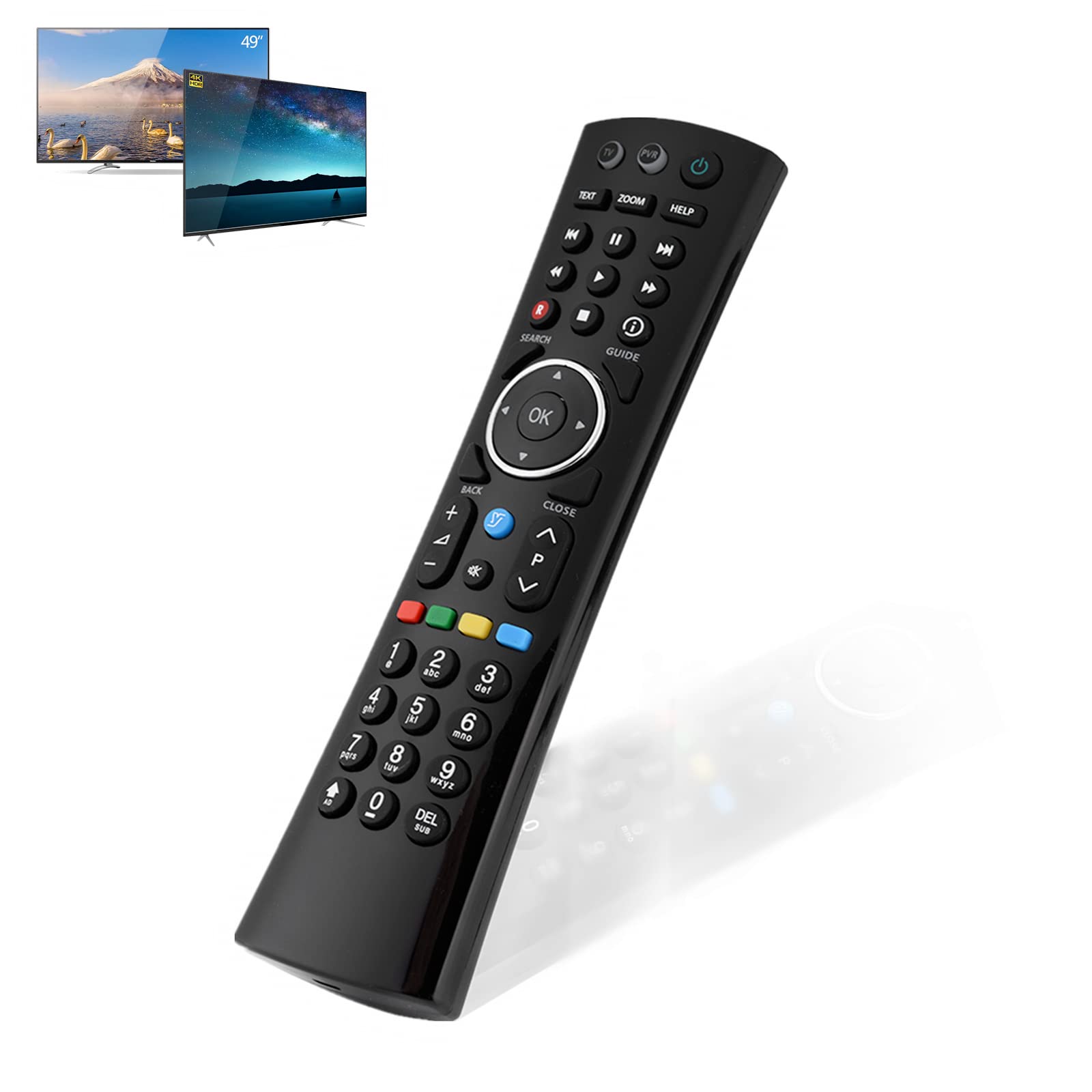 Remote Control for for HUMAX DTR-T1000, DTR-T1010, HUMAX DTR-T2000 Replacement Smart TV Remote Controller
