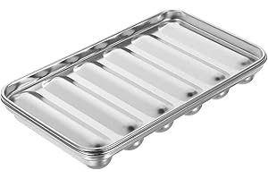 MAGICLULU Non-Stick Marble Coating Sausage Mold for Food Baking and Steaming, Household Hot Dog Kitchen