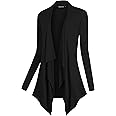 Urban CoCo Women's Long Sleeve Open Front Drape Cardigan Loose Casual Lightweight Women Blazer Jackets 2024 Fall