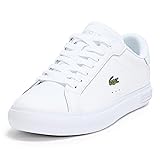 Lacoste Women's Powercourt Sneaker, White/White, 6.5