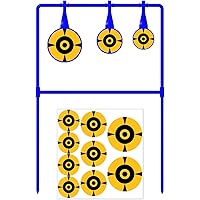 Atflbox 3/8'' Thick Heavy Metal Spinner Target, High Caliber Spinner Auto Reset Steel Target for Centerfire Handguns Up to .4