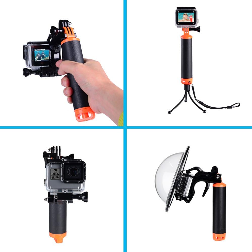 Suptig Trigger Waterproof Pistol Shutter Trigger Kit Floating Hand Grip for GoPro Hero 8 Hero 7 Hero 6 Black Gopro Hero 5 Hero 4 Hero 3+ Hero 3 Hero+LCD Yi Action Yi 4k Yi 4K+ Action Cameras - Image 5