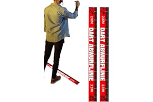 Dart Line Floor Sticker, 2-Piece Removable Oche Marker Waterproof Tape Game Accessory for Club, Garage, Basement, Dorm, Party