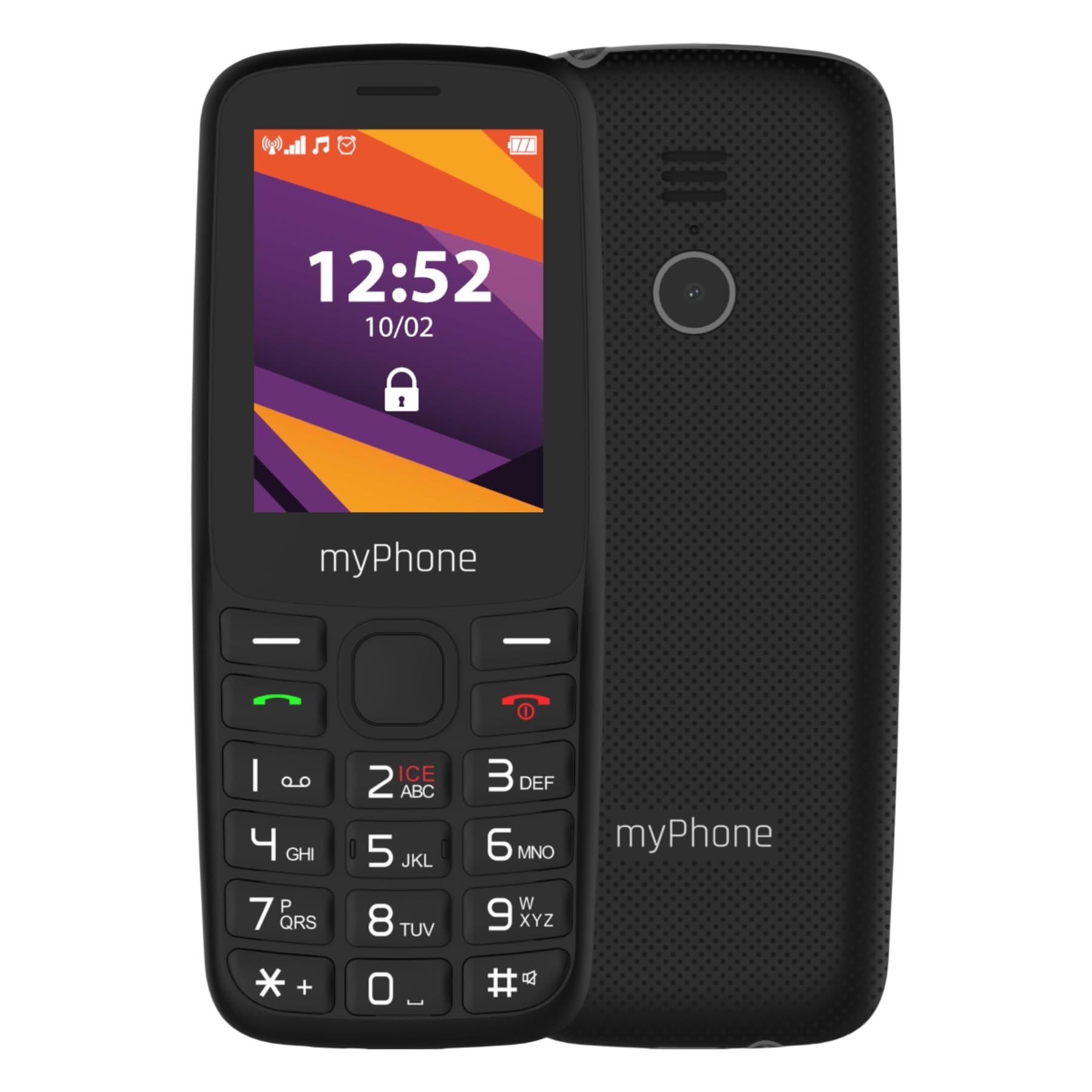 myPhone 6410 LTE 4G Simple Phone with Clear Display and Large Buttons, Large 1400mAh Battery, Bluetoth, Radio, Torch LED, Large 124MB Drive, Ice