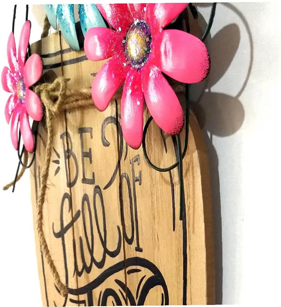 Wooden Door Hanging Sign Garden Hanging Plaque Decorative Wooden Hanging Sign Plaque Garden Ornaments: Kitchen & Dining
