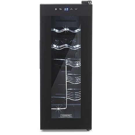 Hoberg Frigorífico para 12 botellas de vino, freistehender Vino ...