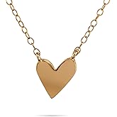 AVNIS Floating Heart Necklace Friendship Tiny Pendant 8mm Choker Necklace Chain 16 inch+ extension