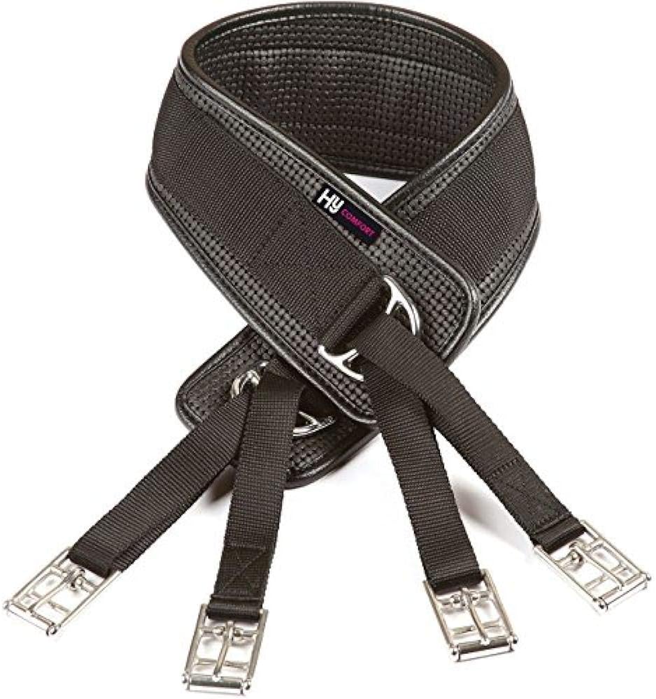 Humane Waffle Girth Black 52" Amazon.co.uk Clothing