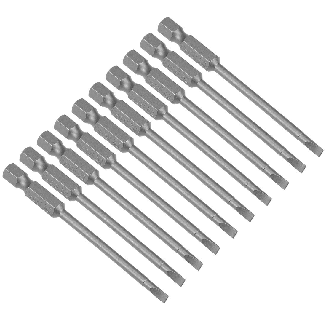 uxcell 10 Pcs 3mm Slotted Tip Magnetic Flat Head