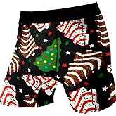 Random Stock Apparel Funny Christmas Underwear for Men – Tag-Free Stretch Boxer Briefs – Gag Gift, Dirty Santa